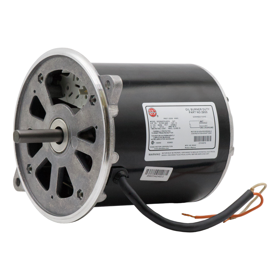 Moteur de brûleur 120 V/60 Hz, 1/5 CV, 3 450 tr/min