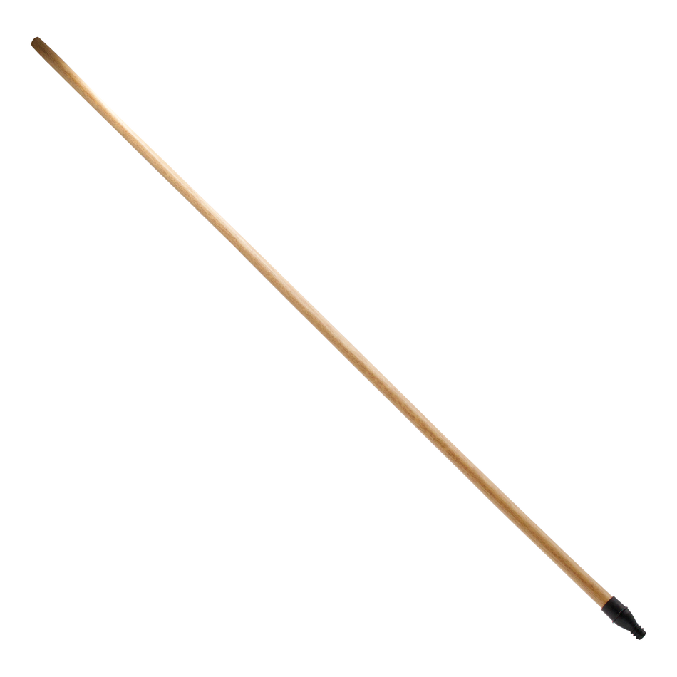 MANCHE EN BOIS AVEC FILETAGE EN PLASTIQUE, 15/16" x 60"