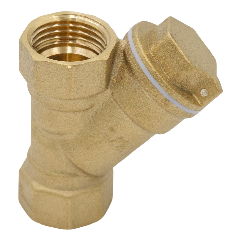 Filtre en Y 1/2" en laiton avec tamis en acier inoxydable