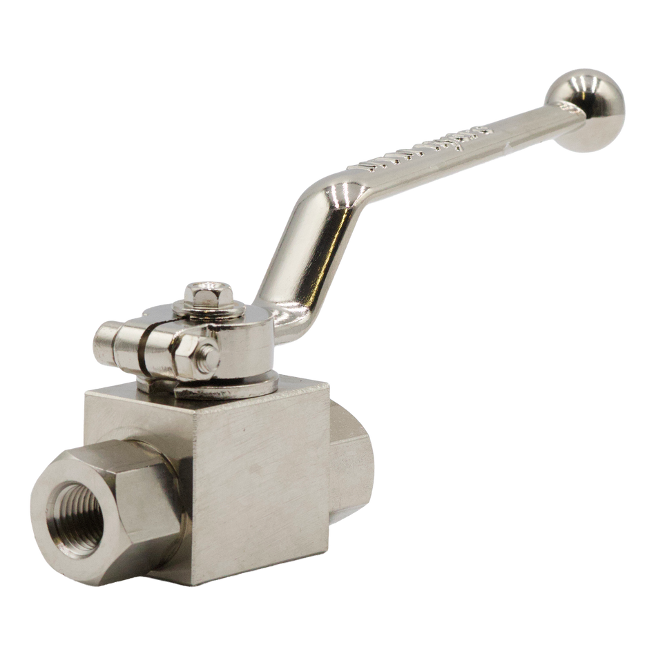 ROBINET À BILLE 7000PSI 1/4FPT NICKELÉ