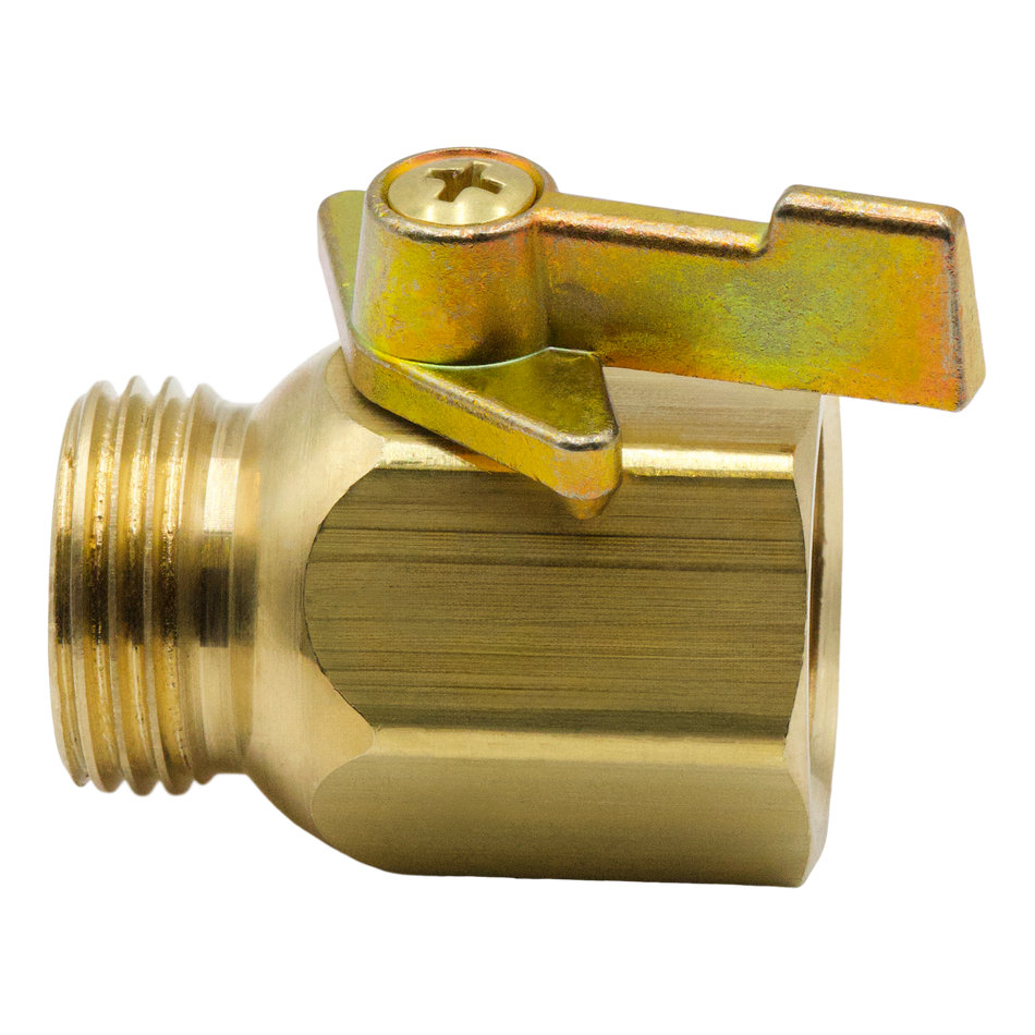 ROBINET À BILLE POUR TUYAU D'ARROSAGE 3/4FGH x 3/4MGH