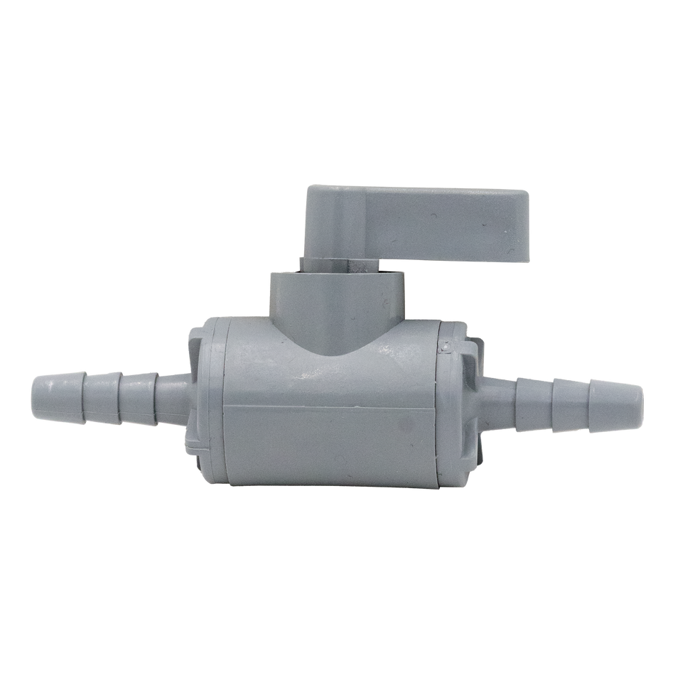 ROBINET À BILLE EN PLASTIQUE 1/4" EXTRÉMITÉS DE TUYAU CANNELÉES 30