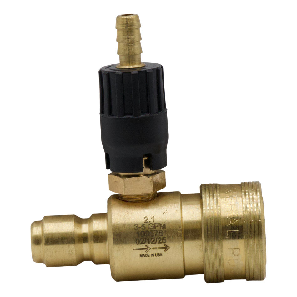Injecteur chimique QC ADJ 3-5 GPM 2,1 mm