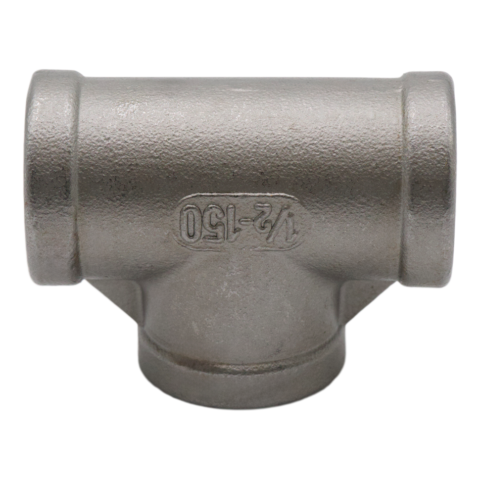 304SS TEE 1/2FPT X 1/2FPT X 1/2FPT 150#