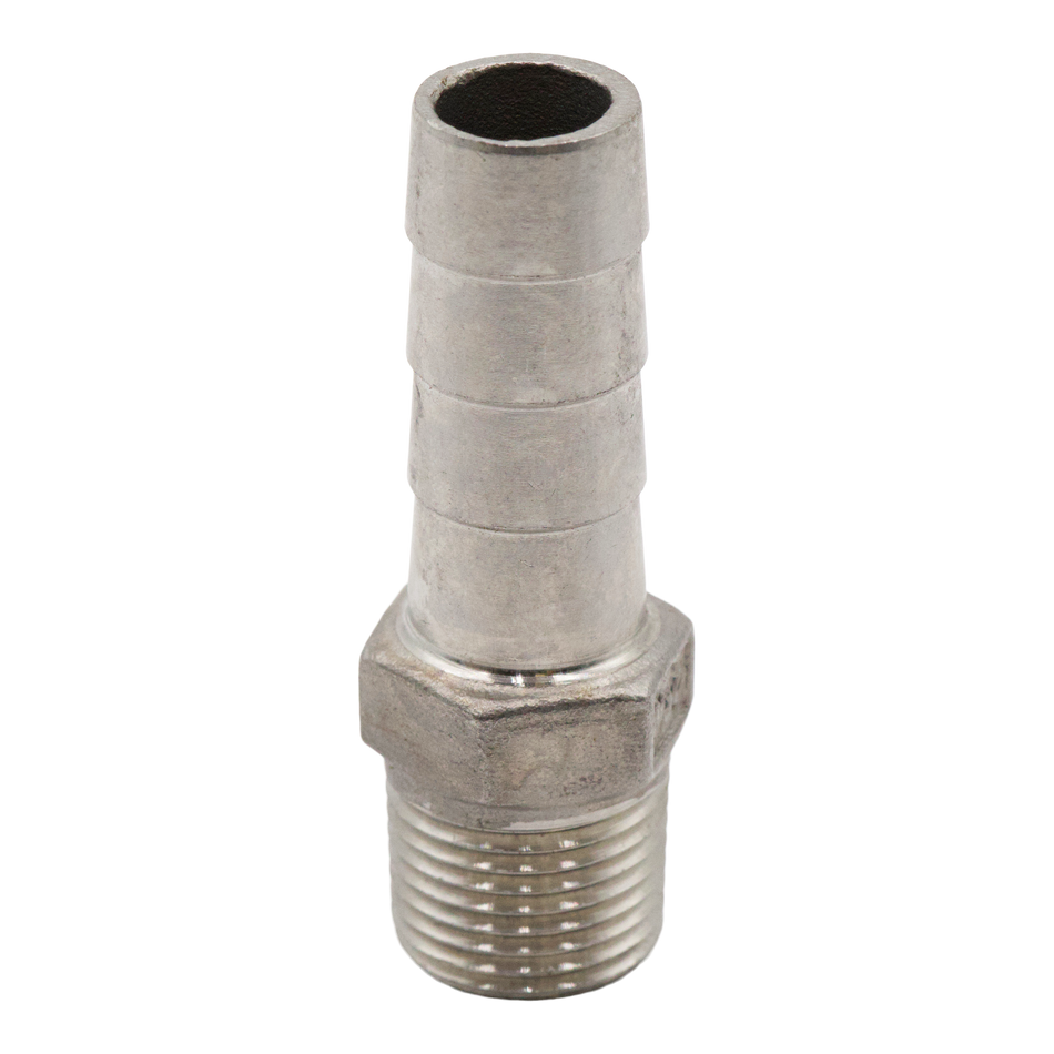 Raccord cannelé en acier inoxydable 304, 3/4 po x 1/2 po MPT