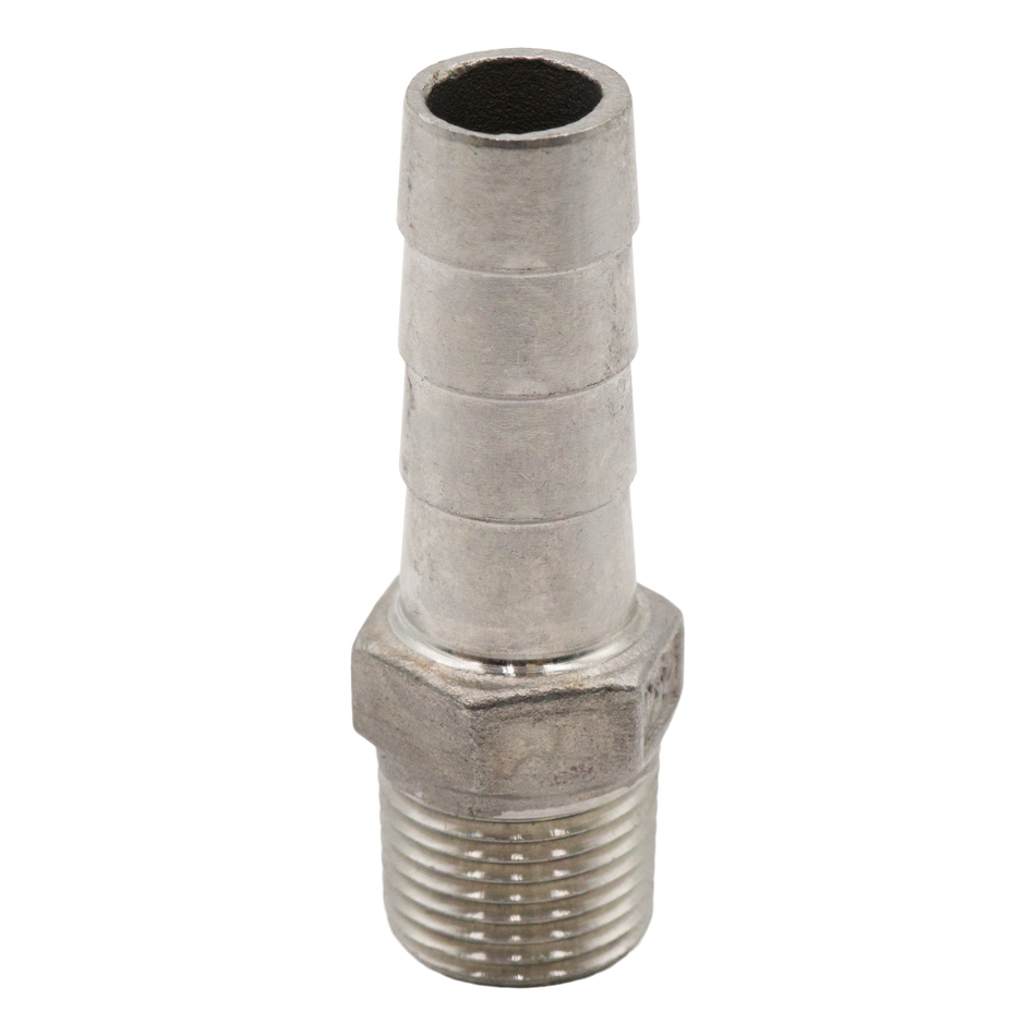 304SS HOSE BARB 1/2" HOSE X 3/8" MPT LP HRSS