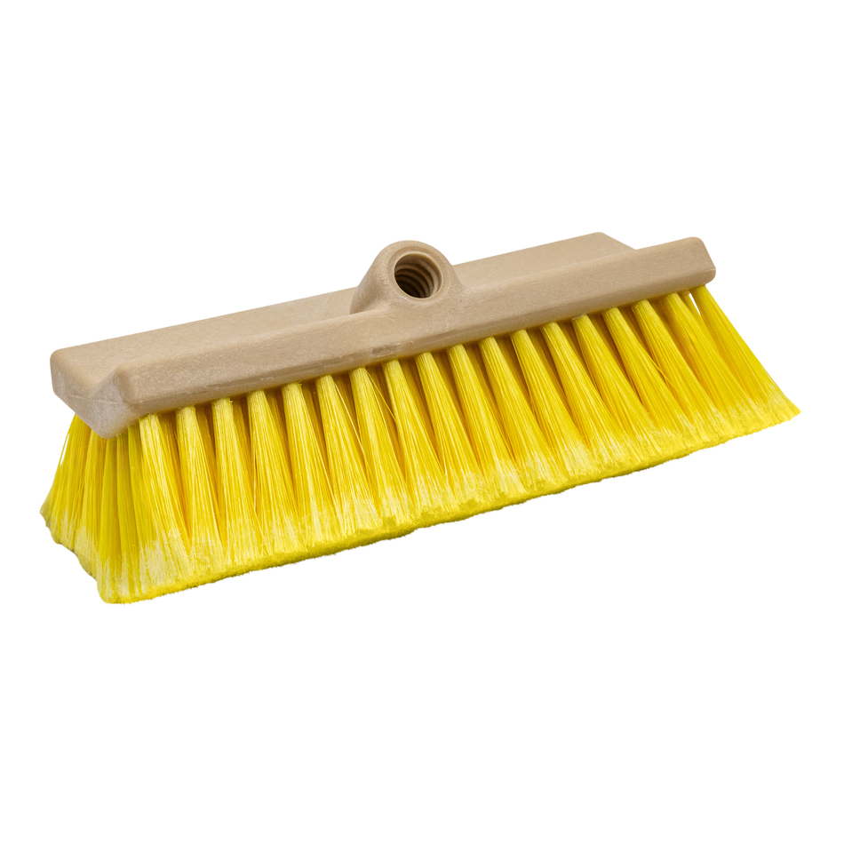 (12) BROSSE DE LAVAGE À DEUX NIVEAUX JAUNE 10"