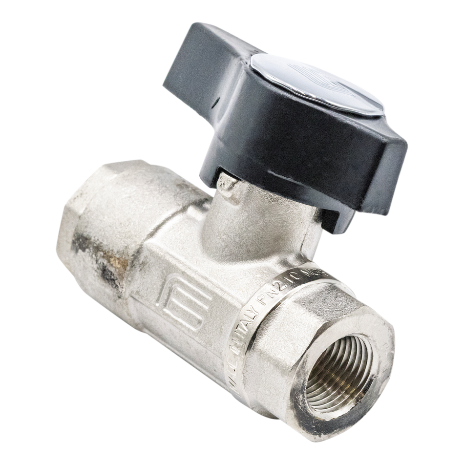 (40) ROBINET À BILLE 3050 PSI 1/2 FPT NICKELÉ