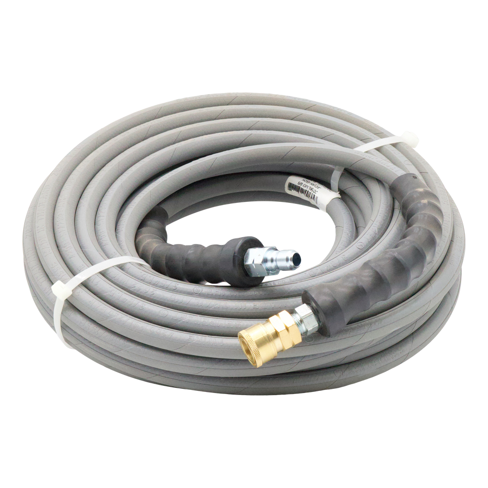 4000 GRIS 3/8"x100' ENVELOPPÉ AVEC RACCORD QC