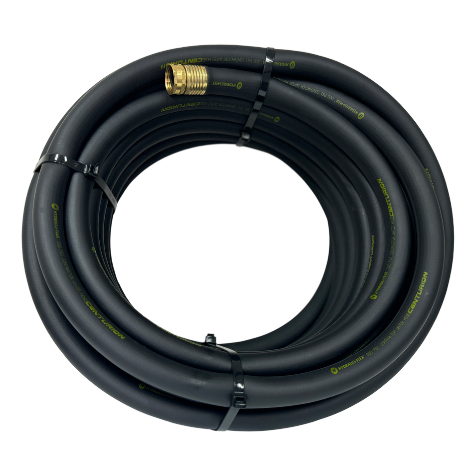 Centurion Black 50' Pressure Washing Hose - 300 PSI, 3/4", 200 °F