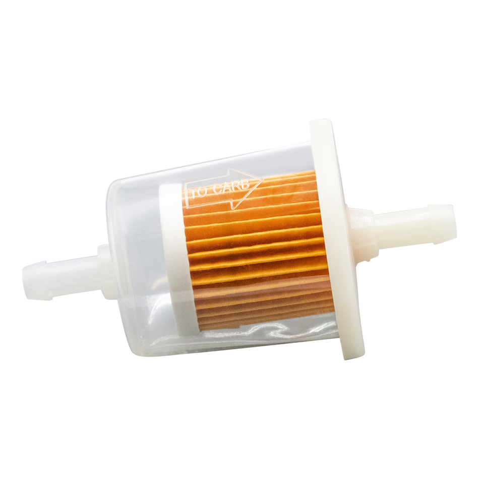 INLINE GAS FILTER 5/16" CLEAR PLASTIC
