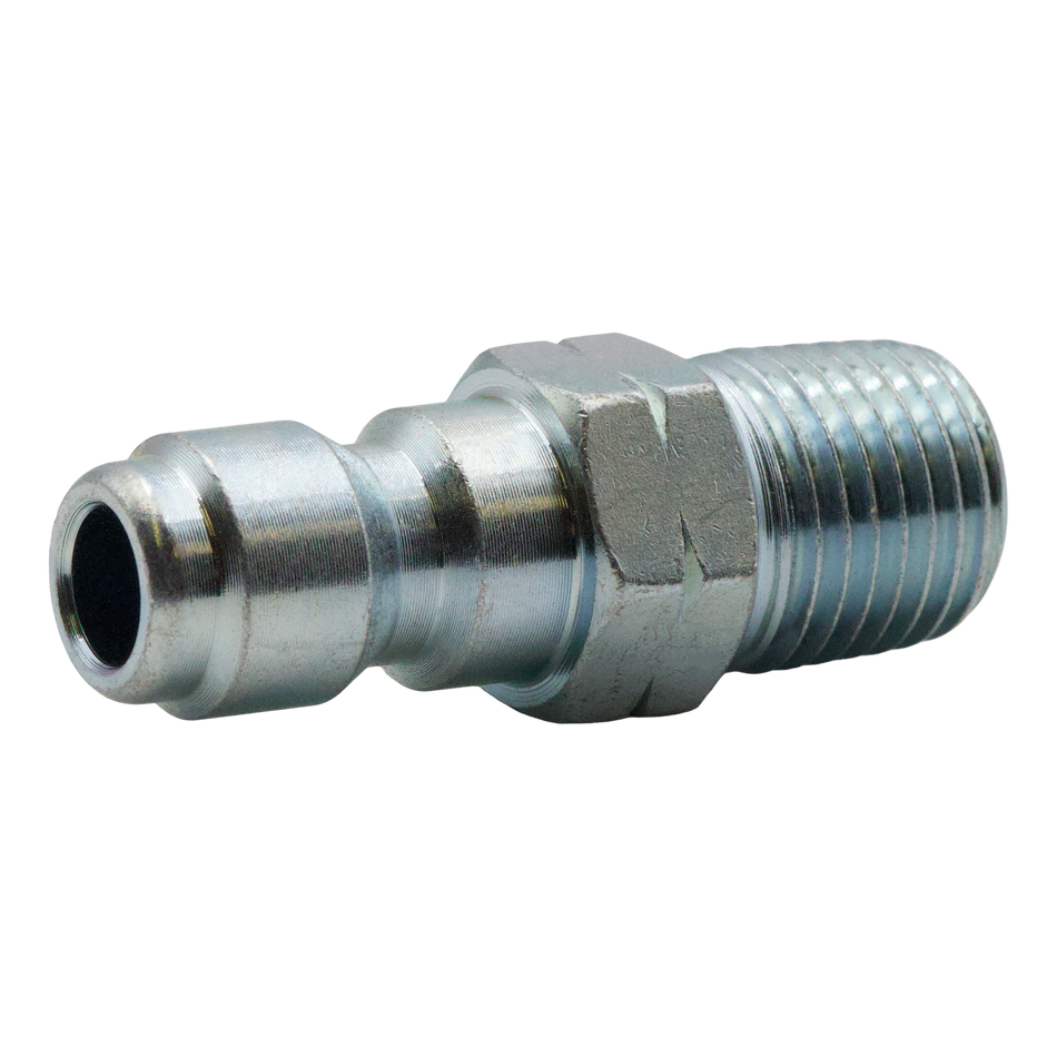 (400)QC PLUG 1/4" MNPT STEEL PLATED