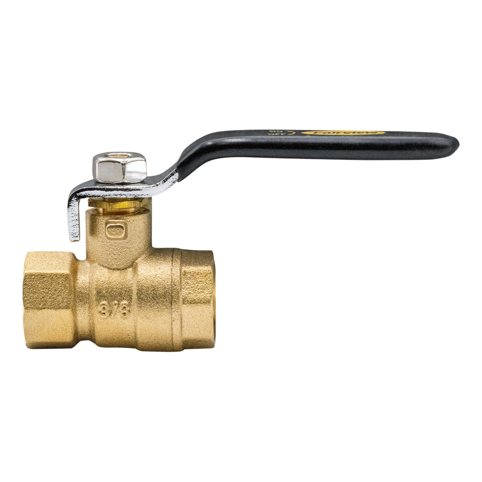 BALL VALVE, 600 PSI, 3/8" FPT, BRASS