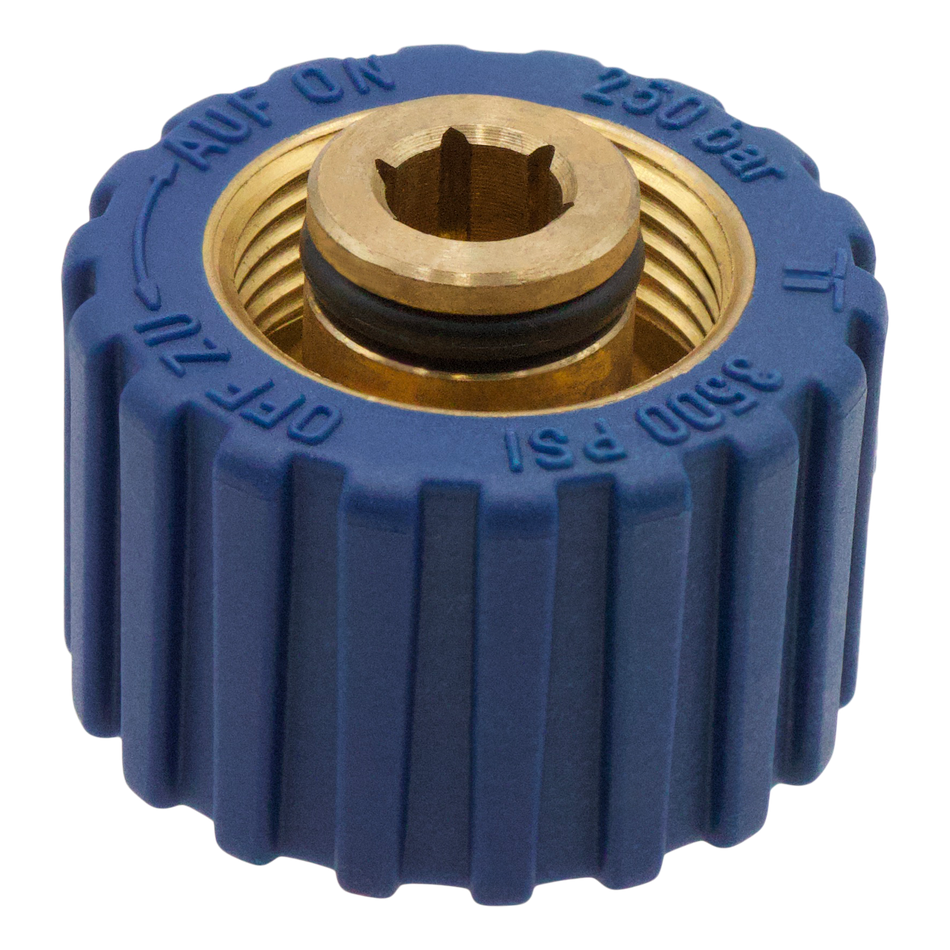 MOS 50.152 RACCORD À VIS BLEU 22 mm X 1/4 FPT