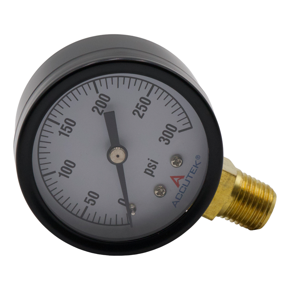 FUEL PRESSURE TEST GAUGE 0-300 PSI WITH ADAPTER (NOT SHOWN)