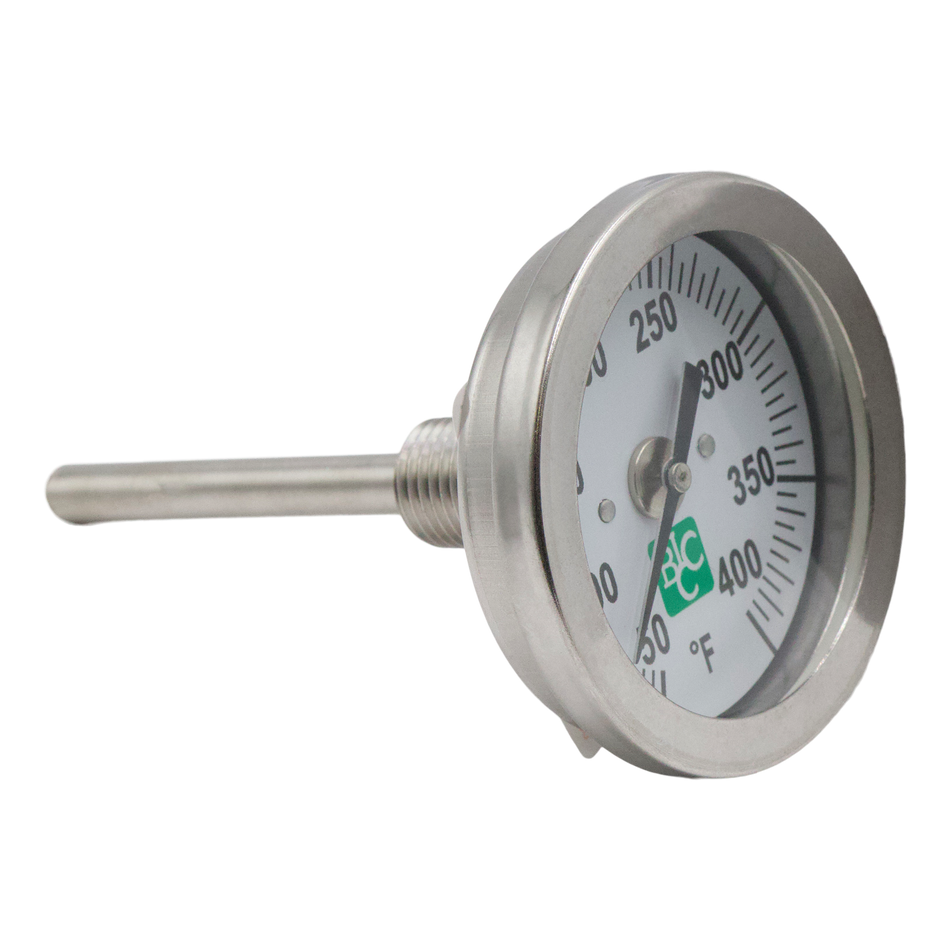 TEMPERATURE GAUGE 50-400F 3000PSI 1/4MPT