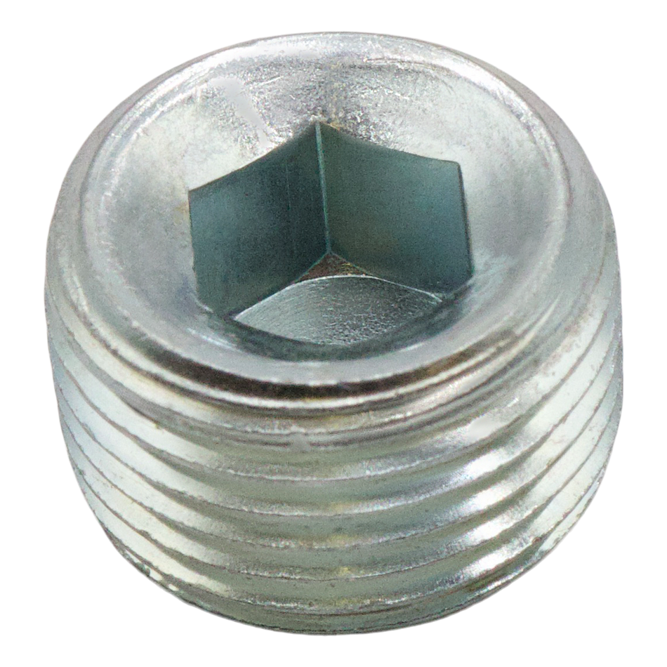 BOUCHON À TÊTE ALLEN EN ACIER 1/4 MPT, 5000 PSI