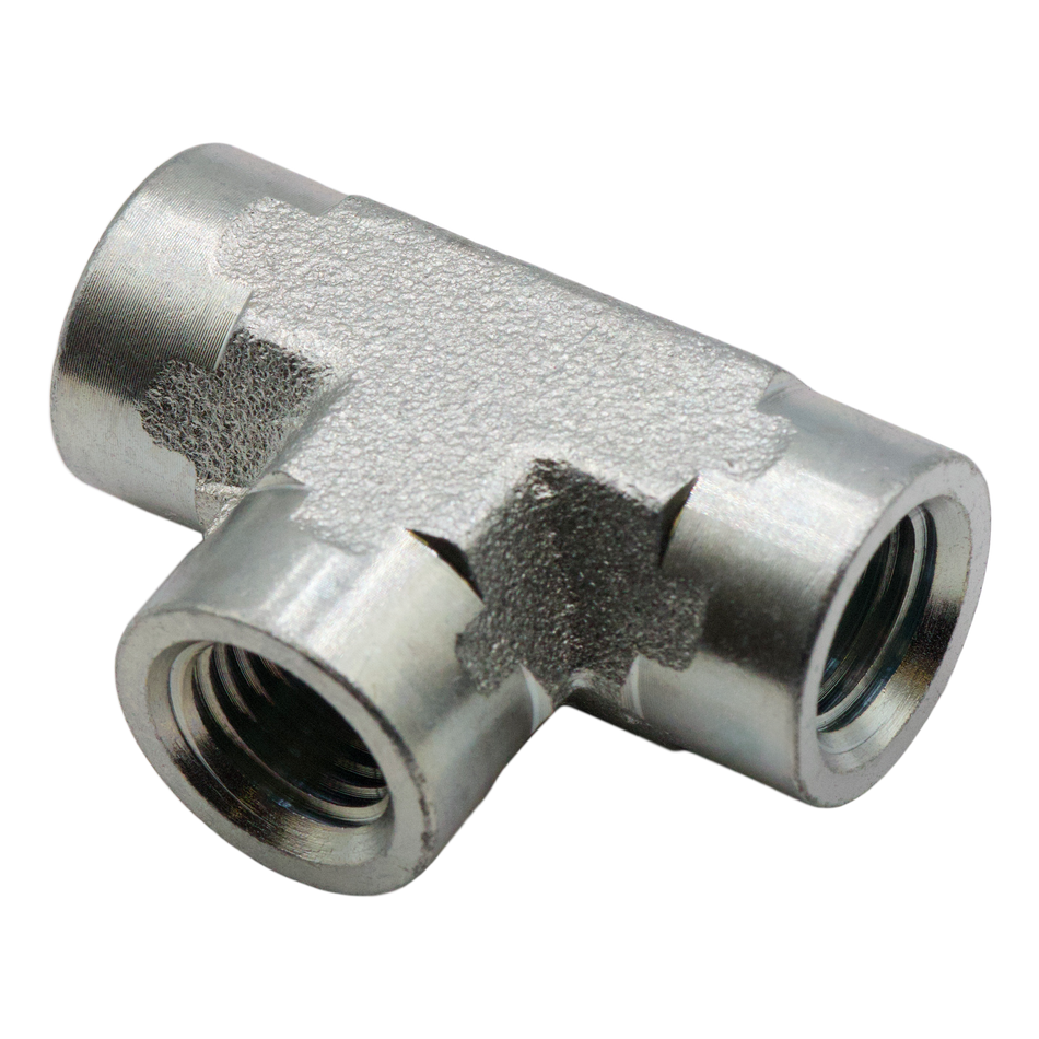 TÉ EN ACIER 1/2FPTx1/2FPTx1/2FPT 3000PSI
