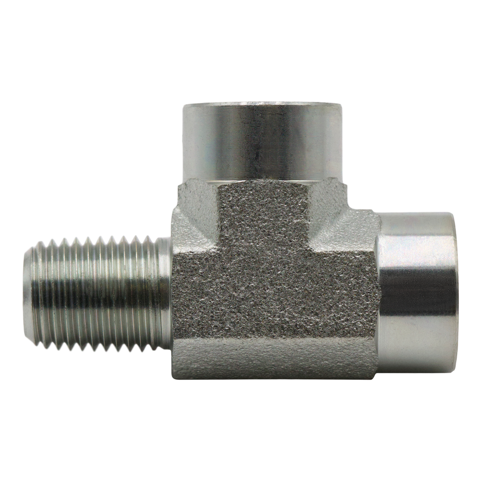 (70) TÉ EN ACIER 3/8FPTx3/8MPTx3/8FPT 4000 PSI