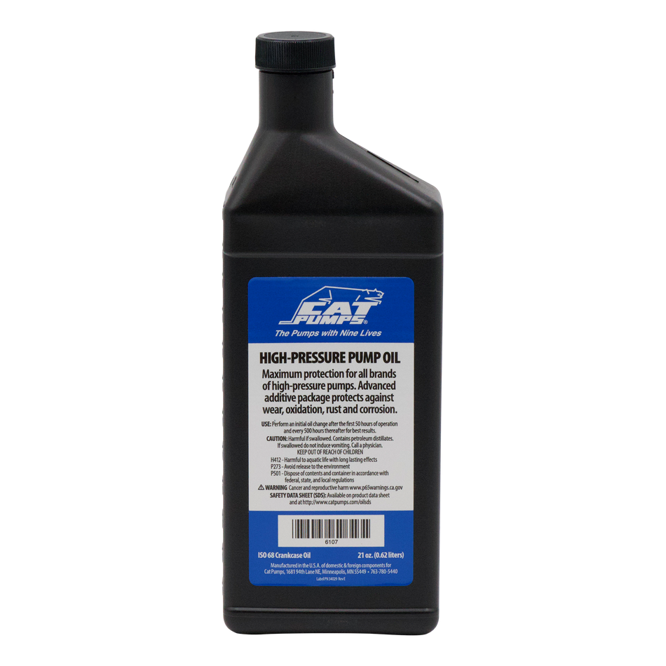 Huile pour pompe Case Cat 6100, bouteilles de 12 à 21 oz