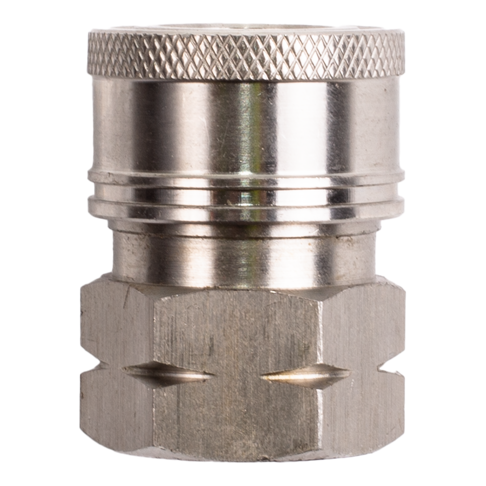 DOUILLE QC 1/4" FNPT ACIER INOXYDABLE