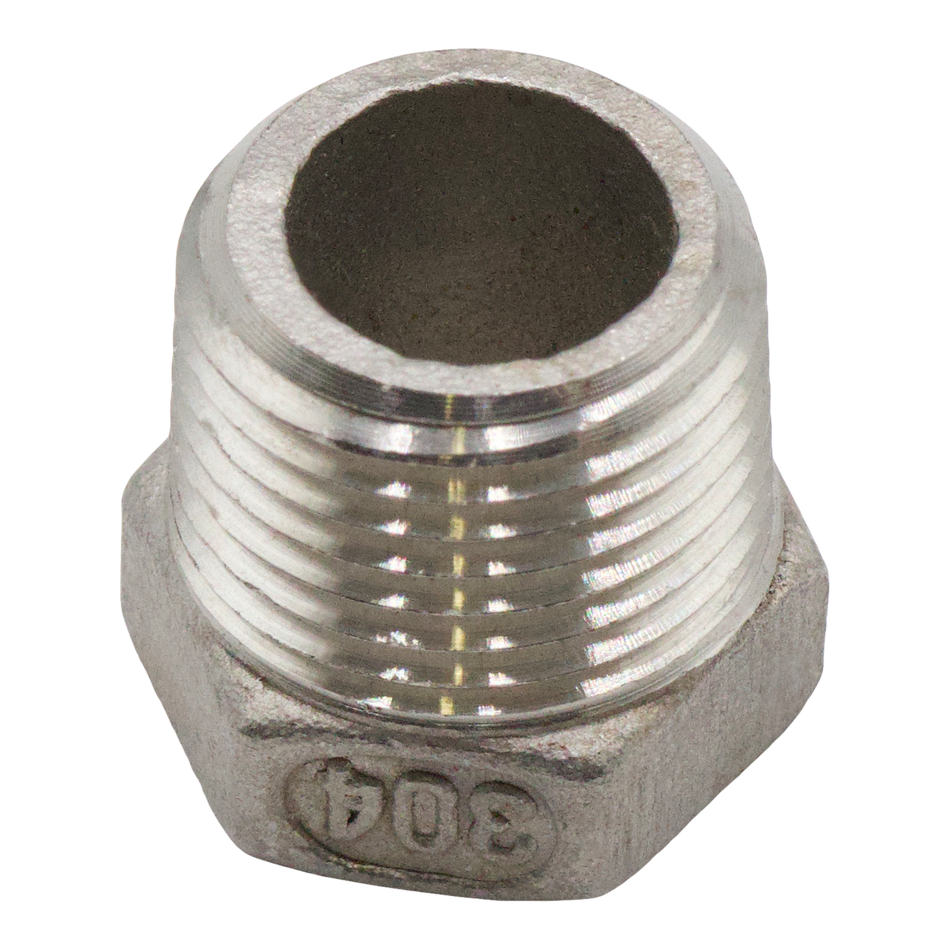 Bouchon à tête hexagonale en acier inoxydable 304, 1/4 po, 150 lb