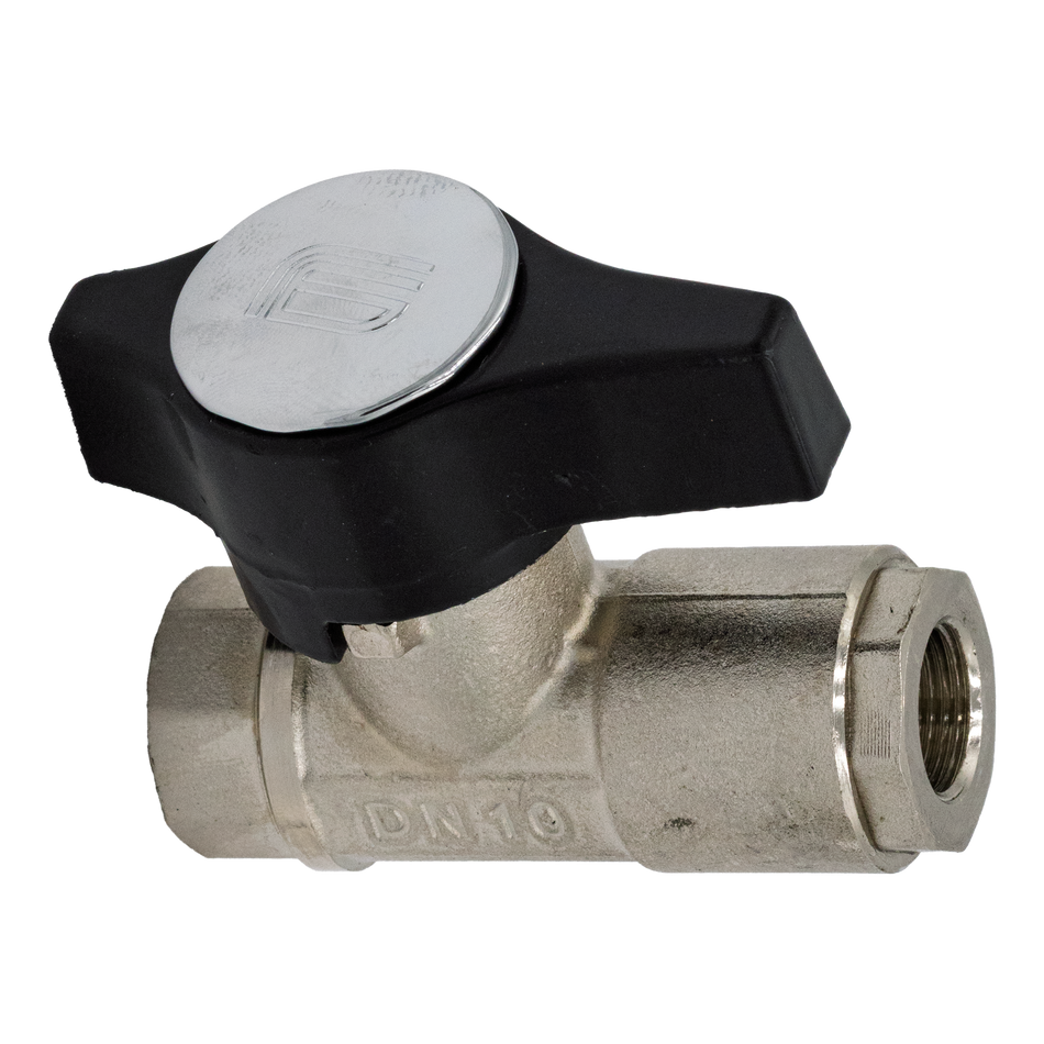 BALL VALVE 3050PSI 3/8 FPT NICKEL PLATED