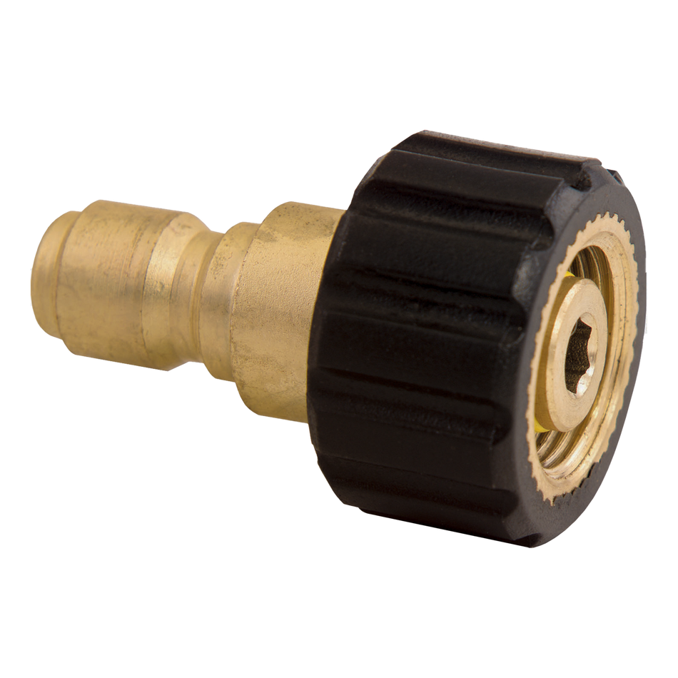 (200)22mm SCREW COUPLER X 3/8 QC PLUG ADAPTER