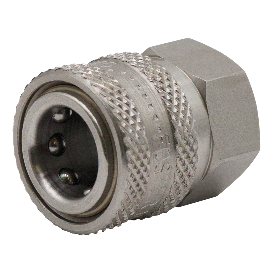 FOSTER QC SOCKET 3/8" FPT STAINLESS STEEL