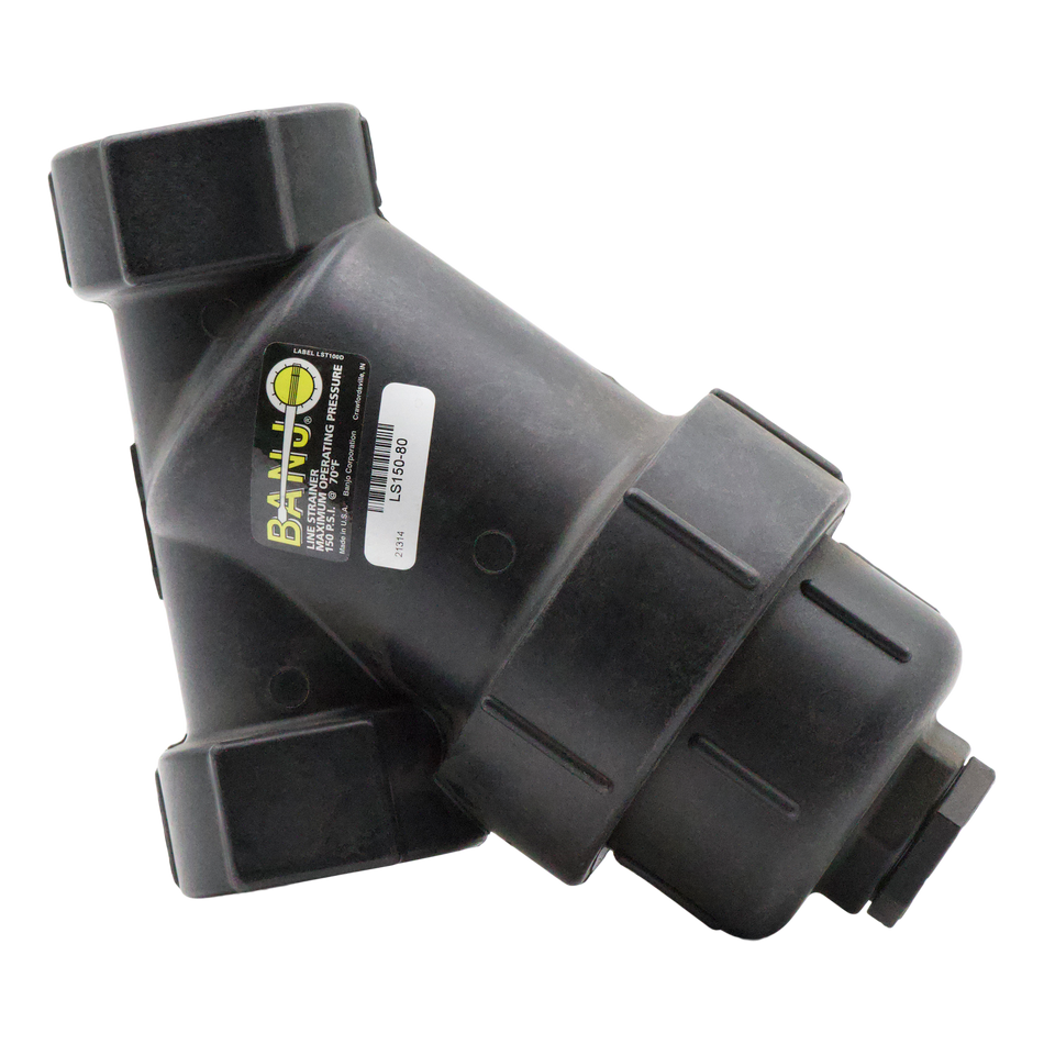 BANJO 1-1/2" LINE STRAINER 80 MESH