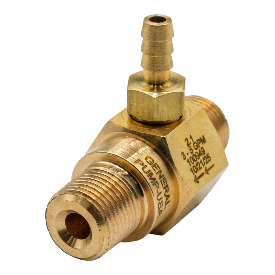 HD Fixed Chemical Injector 3/8" MNPT 2.1mm 4500PSI - 1056